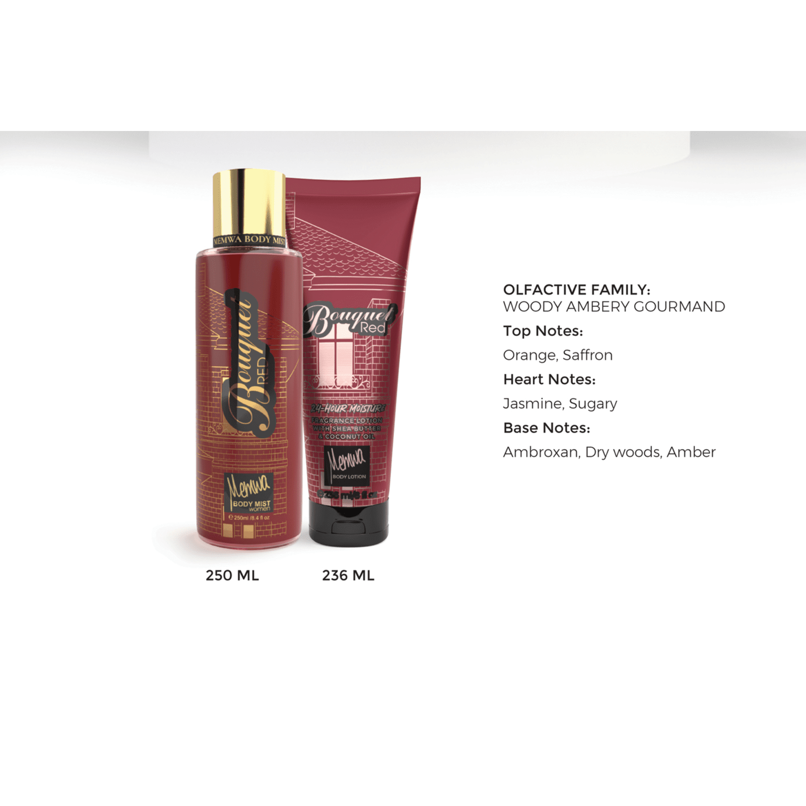 Bouquet Red - Body Myst and Lotion By Memwa